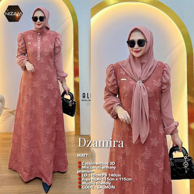 Jual Dzamira 1 2 Nizam Cathline Dress By Mudra Shopee Indonesia