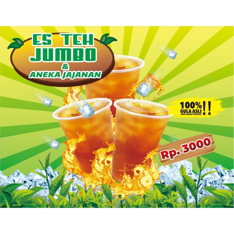 Jual Banner Es Teh Jumbo | Shopee Indonesia