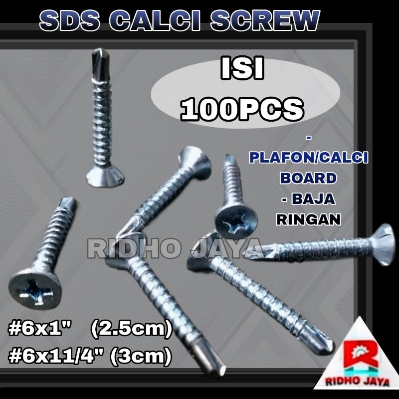 Jual 100PCS SEKRUP GRC SDS KALSIBOARD LIST PLANG / SEKRUP ROOFING BAJA ...