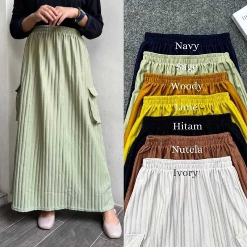 Jual ROK KNIT CARGO BAHAN HORNET PREMIUM TEBAL JUMBO MAX BB 80KG ...