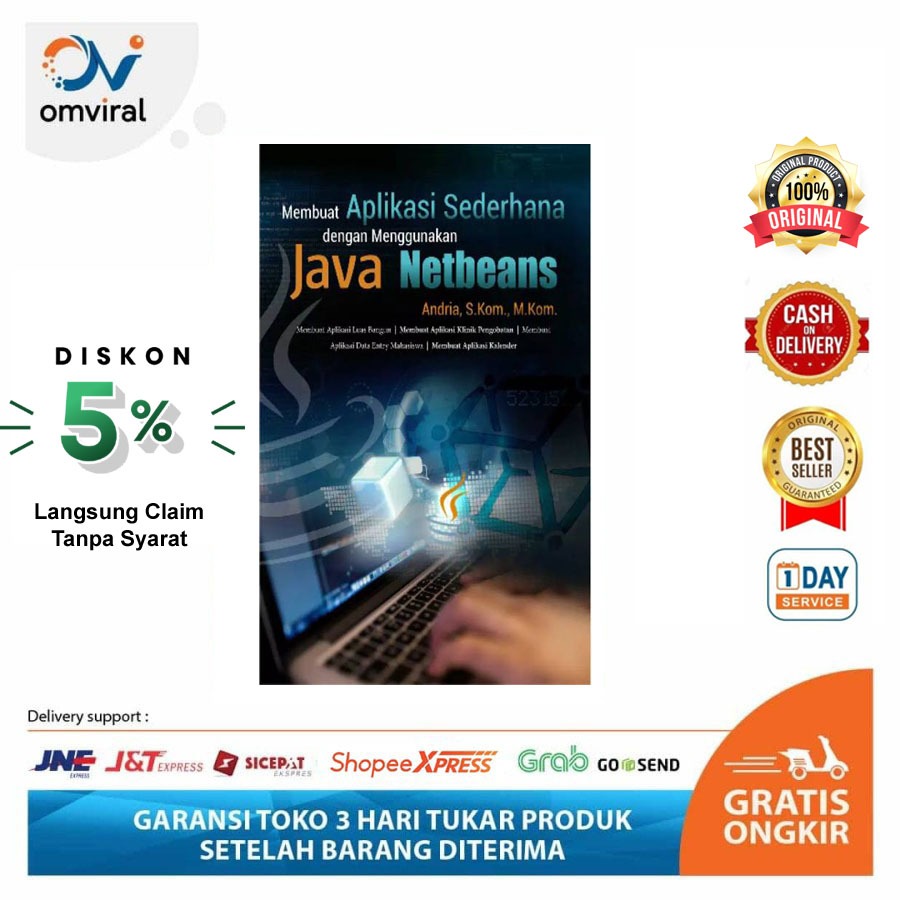 Jual Buku Coding Pemrograman Membuat Aplikasi Sederhana Dengan Menggunakan Java Netbeans 7080