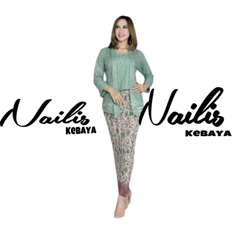 Jual Setelan Kebaya Kutubaru Brukat Pendek Mix Rok Lilit / Kebaya ...