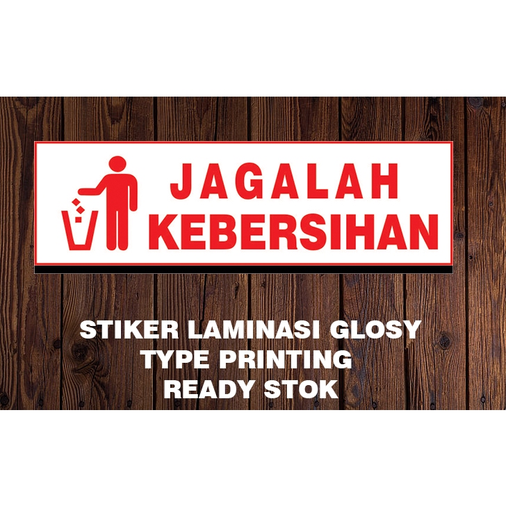 Jual Stiker Jagalah Kebersihan Warna Warni Shopee Indonesia