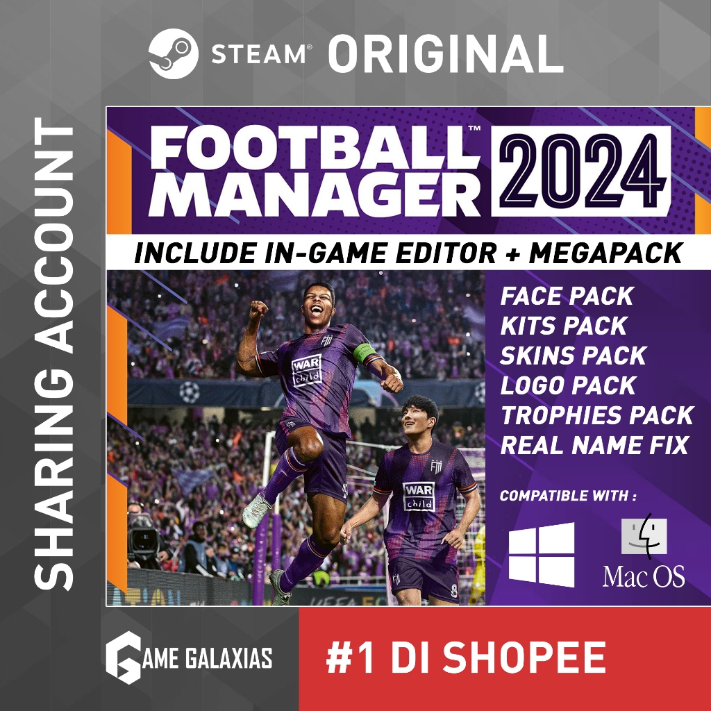 Jual FOOTBALL MANAGER 2024 + IN-GAME EDITOR + MEGAPACK DLL PC ORIGINAL ...