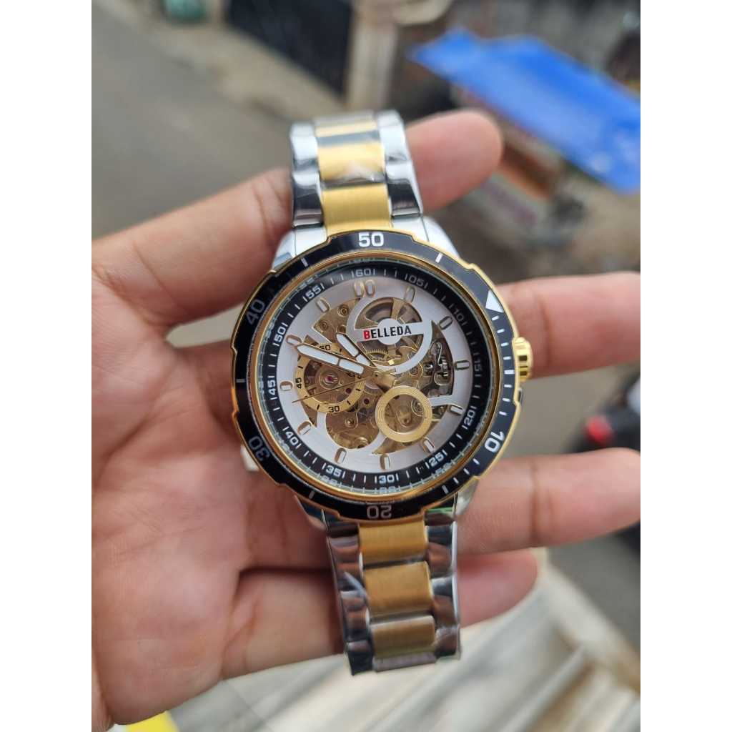 Jual JAM TANGAN BELLEDA AUTOMATIC RANTAI Shopee Indonesia