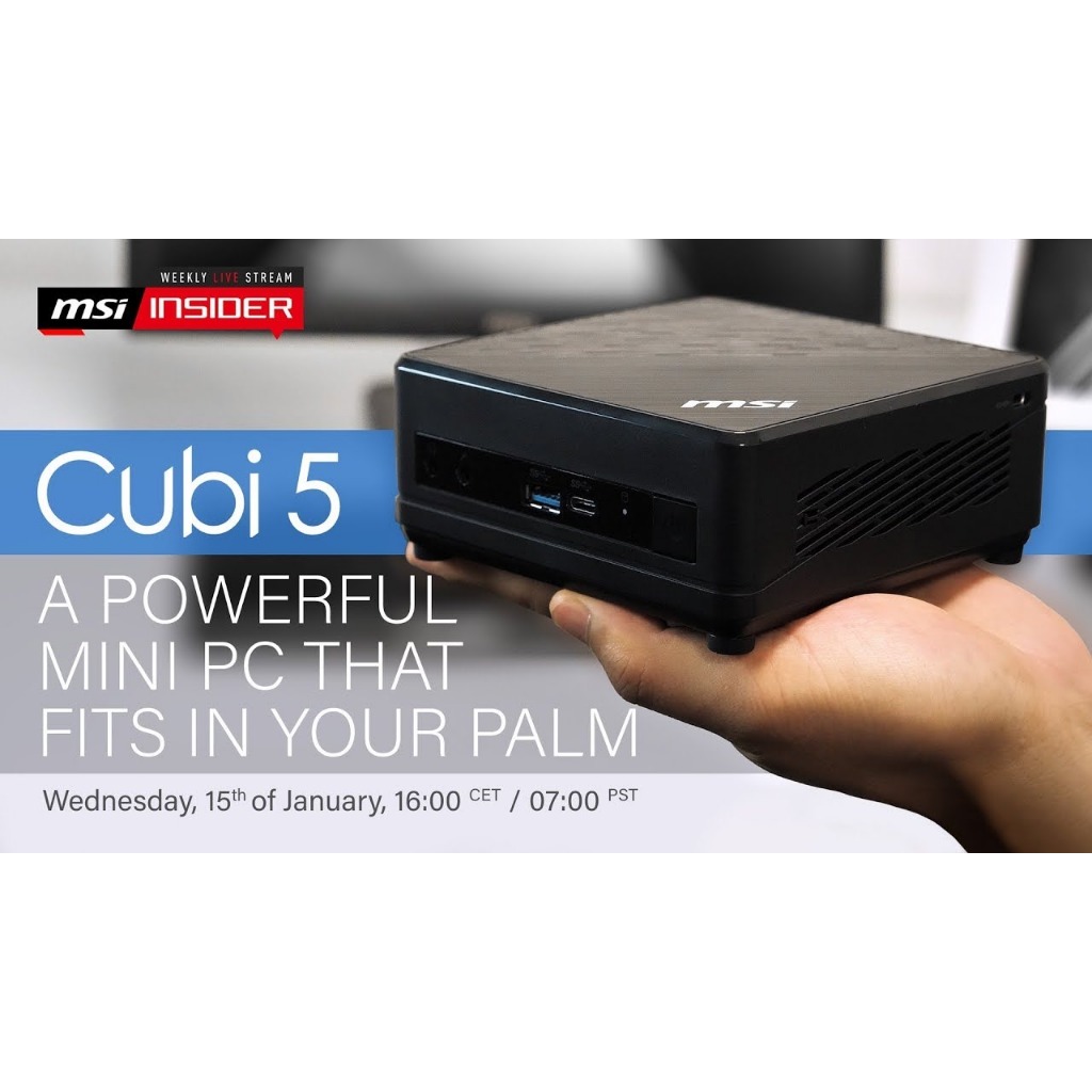 Jual MINI PC MSI I5 GEN 12 FULLSET +WIN 11 +RAM +SSD | MSI CUBI 5 12M ...