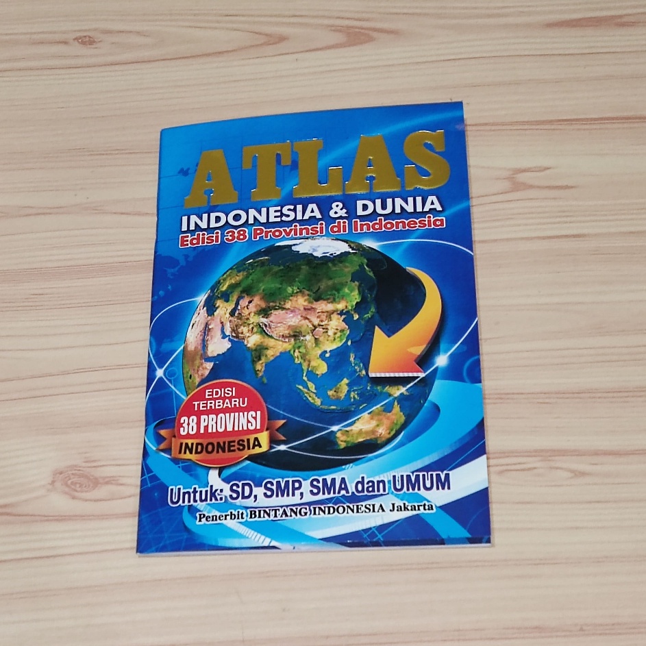 Jual Terkini Buku Atlas Indonesia Dan Dunia Edisi Lengkap 38 Provinsi ...