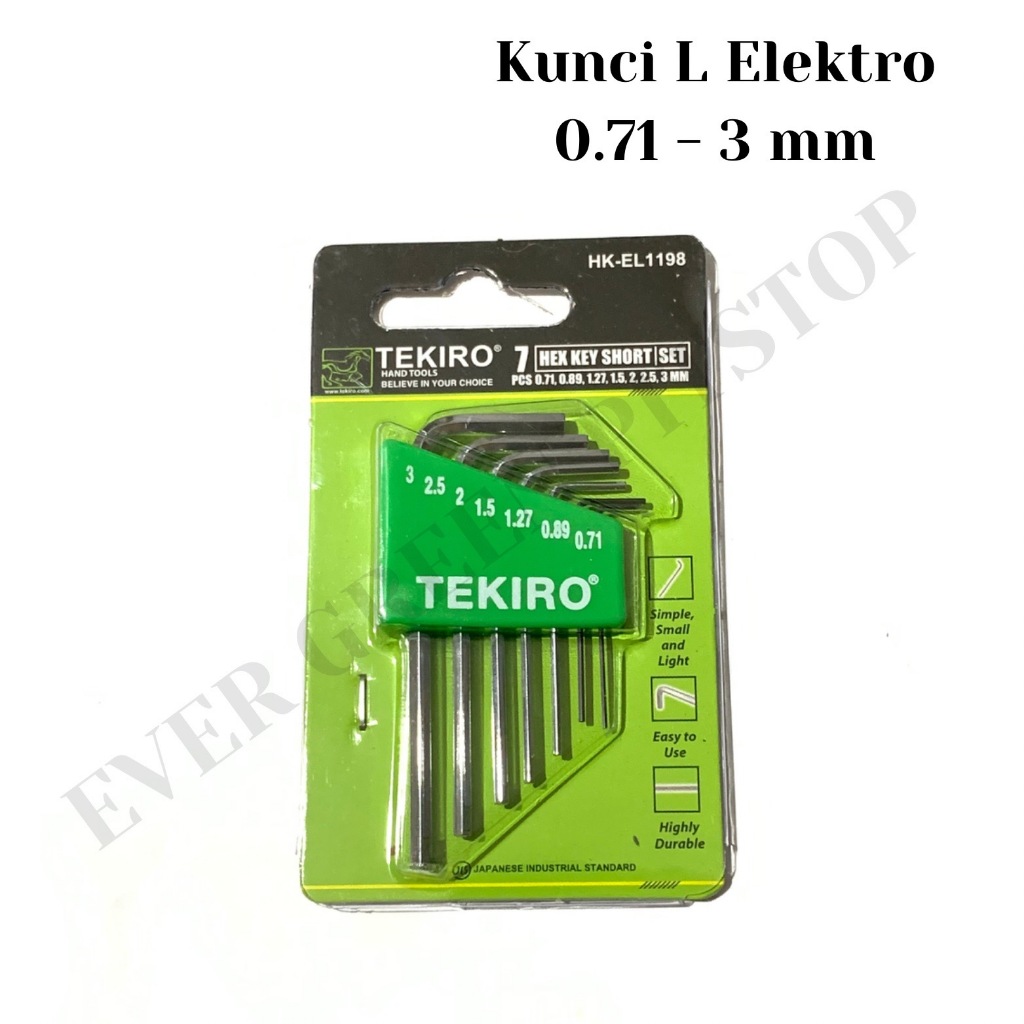 Jual Tekiro Kunci L Set Elektro Pcs Kunci L Set Biasa Pcs Kecil