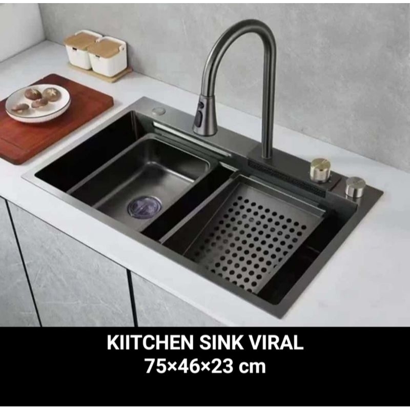 Jual kitchen sink modern / kitchen sink luxury stainless black / bcp ...