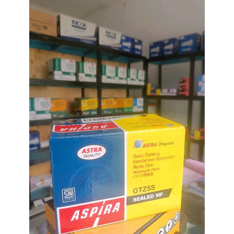 Jual aki gtz5 Aspira (beat,supra125,viksion,new Megapro) | Shopee Indonesia