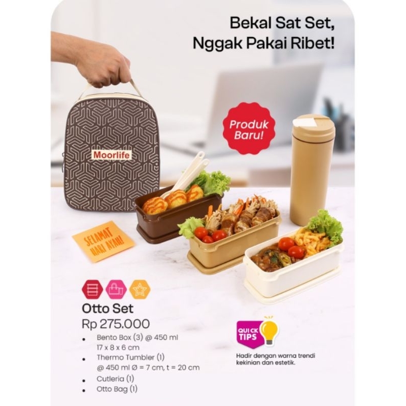 Jual Otto Set/Moorlife Lunch Box/Promo/Hampers Shopee Indonesia