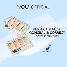 Jual YOU CLOUD TOUCH CORRECTING CONCEALER PALETTE Y.O.U | Shopee Indonesia