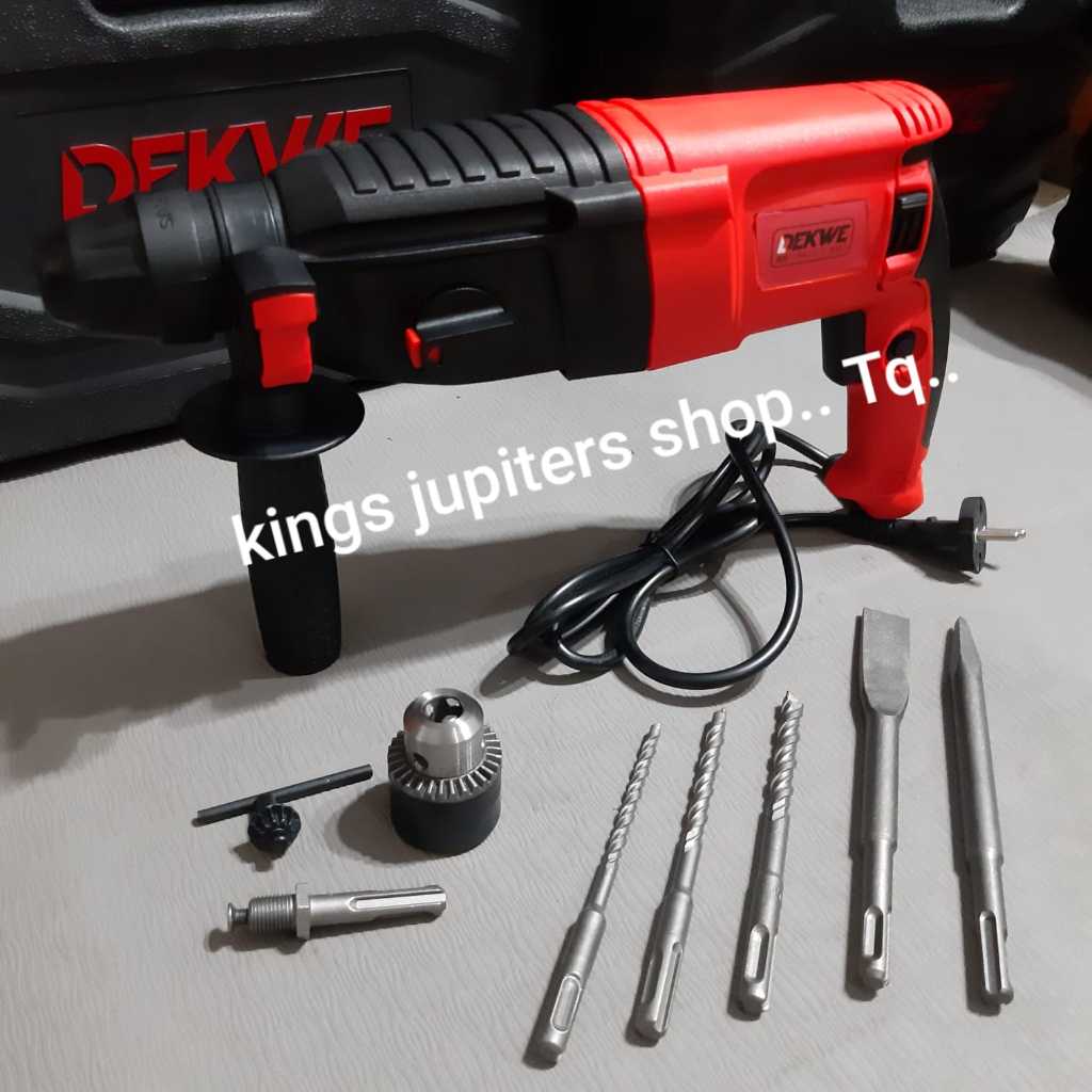 Jual 3 MODE ROTARY HAMMER DEKWE atau JLD bor LISTRIK BOBOK BOR TEMBOK ...