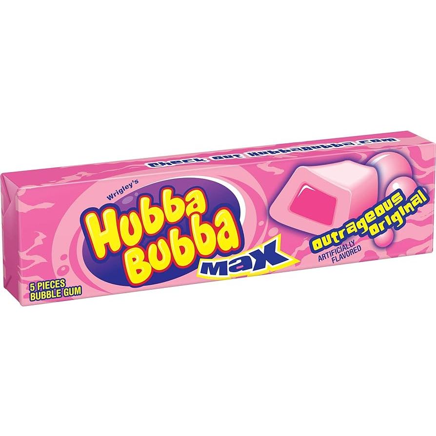 Jual Hubba Bubba Max Outrageous Original / Sour Blue Raspberry 5 pieces ...