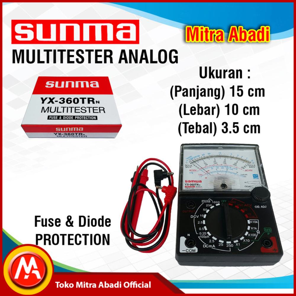 Jual Multimeter/Multitester Analog SUNMA YX-360TR | Shopee Indonesia