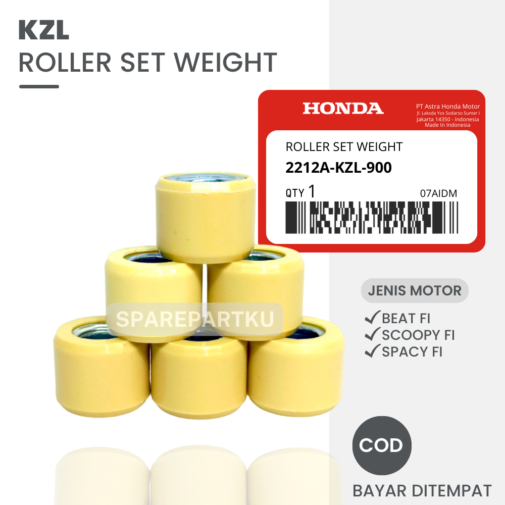 Jual KZL ROLLER SET BEAT FI / VARIO 110 FI / ROLLER BEAT STARTER KASAR ...