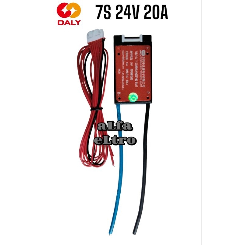 Jual BMS BATTERY BATERAI LITHIUM 18650 DALY 7S 24V 20A | Shopee Indonesia