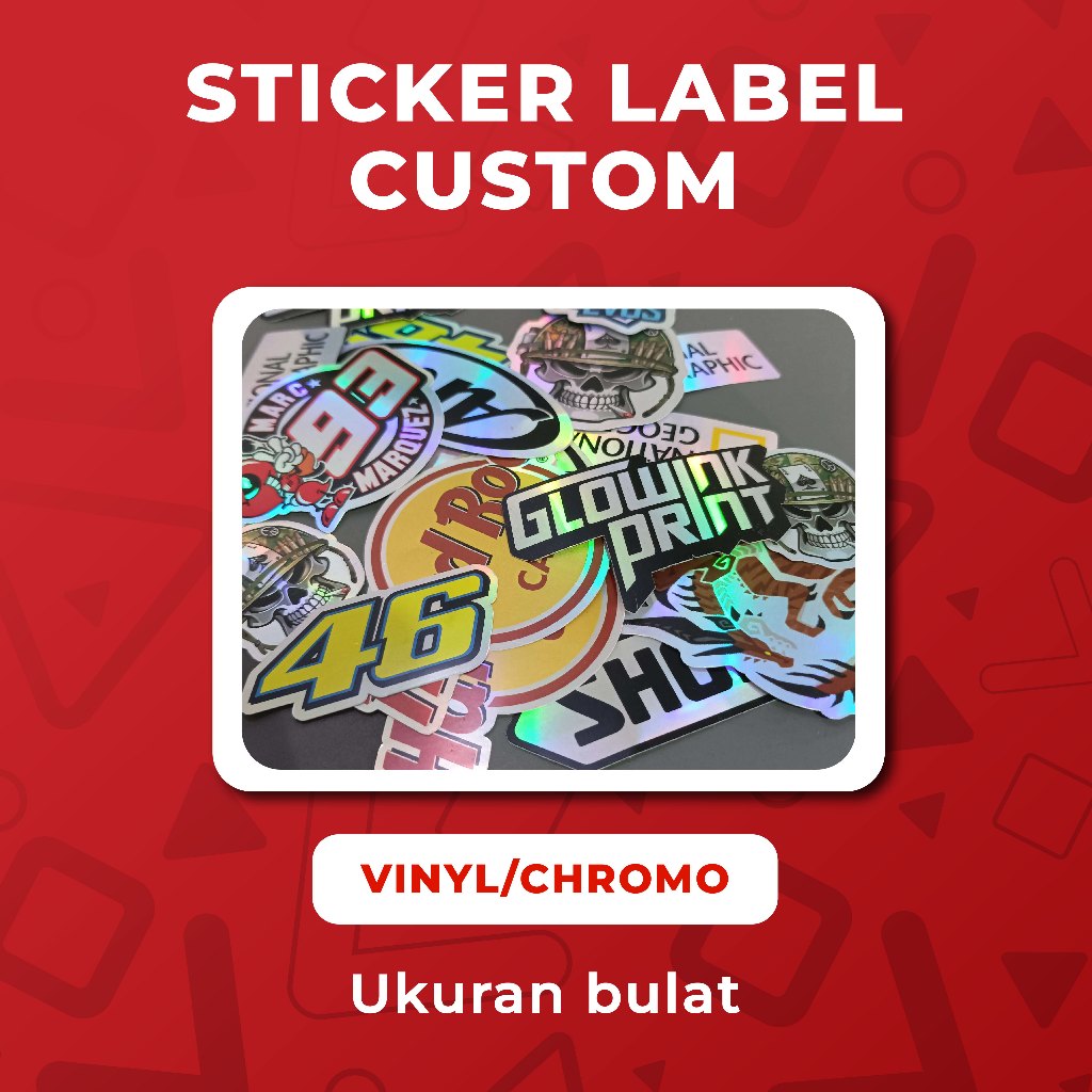 Jual Stiker Label, Stiker Produk, Stiker Vinyl, Bulat, Kotak | Shopee ...