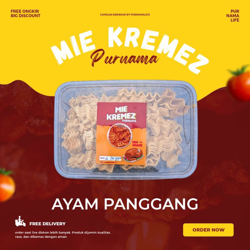 Jual Mie Kremes Pedas Gurih Box Kremezz Viral Camilan Jadul Snack Viral Shopee Indonesia