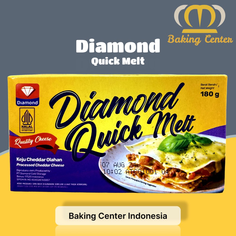 Jual Diamond Quick Melt Keju Cheddar Olahan 180gr Shopee Indonesia