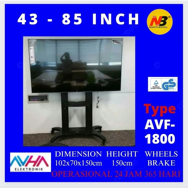 Standing bracket tv store 65 inch