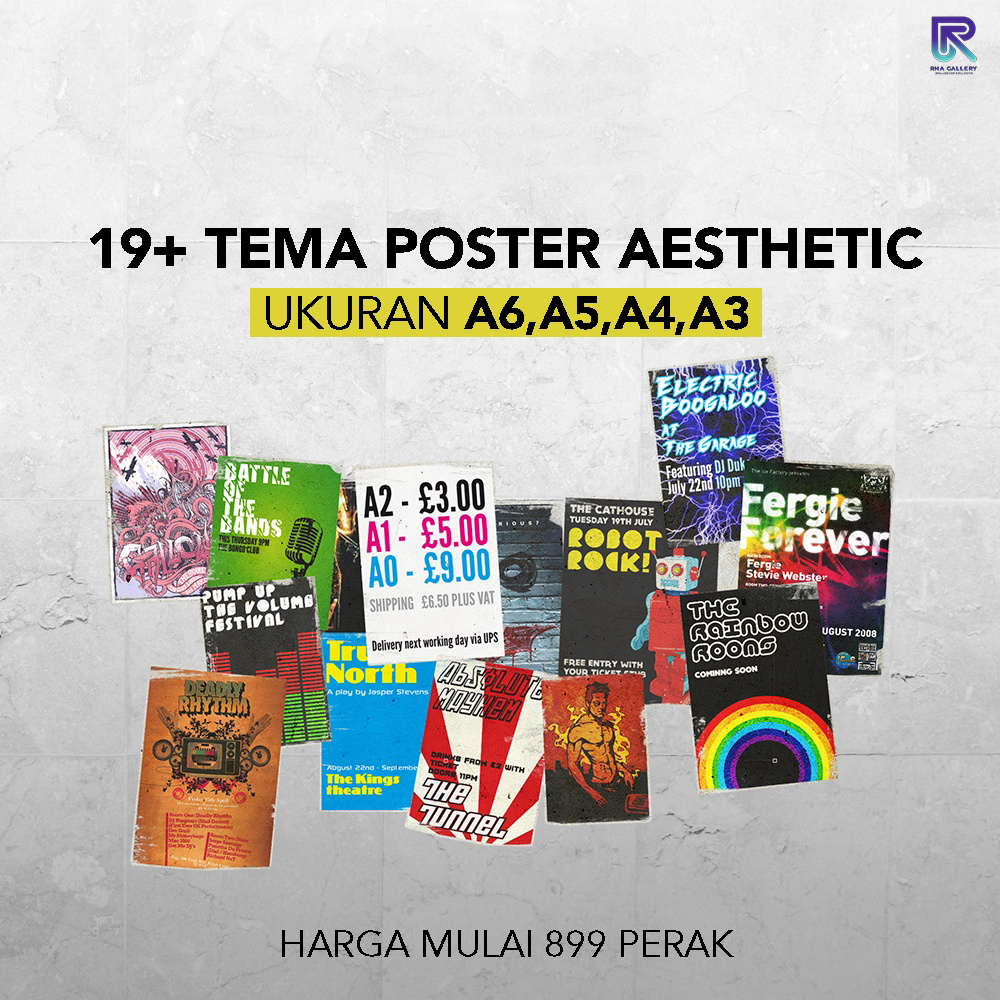 Jual RHA Poster Dinding Aesthetic Dekorasi Dinding/ Poster Aesthetic ...