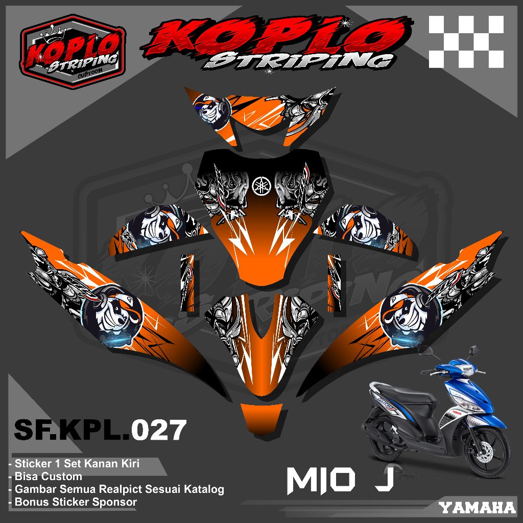 Jual Stiker Decal Full Body Motor Yamaha Mio J - Sticker Decal Full ...