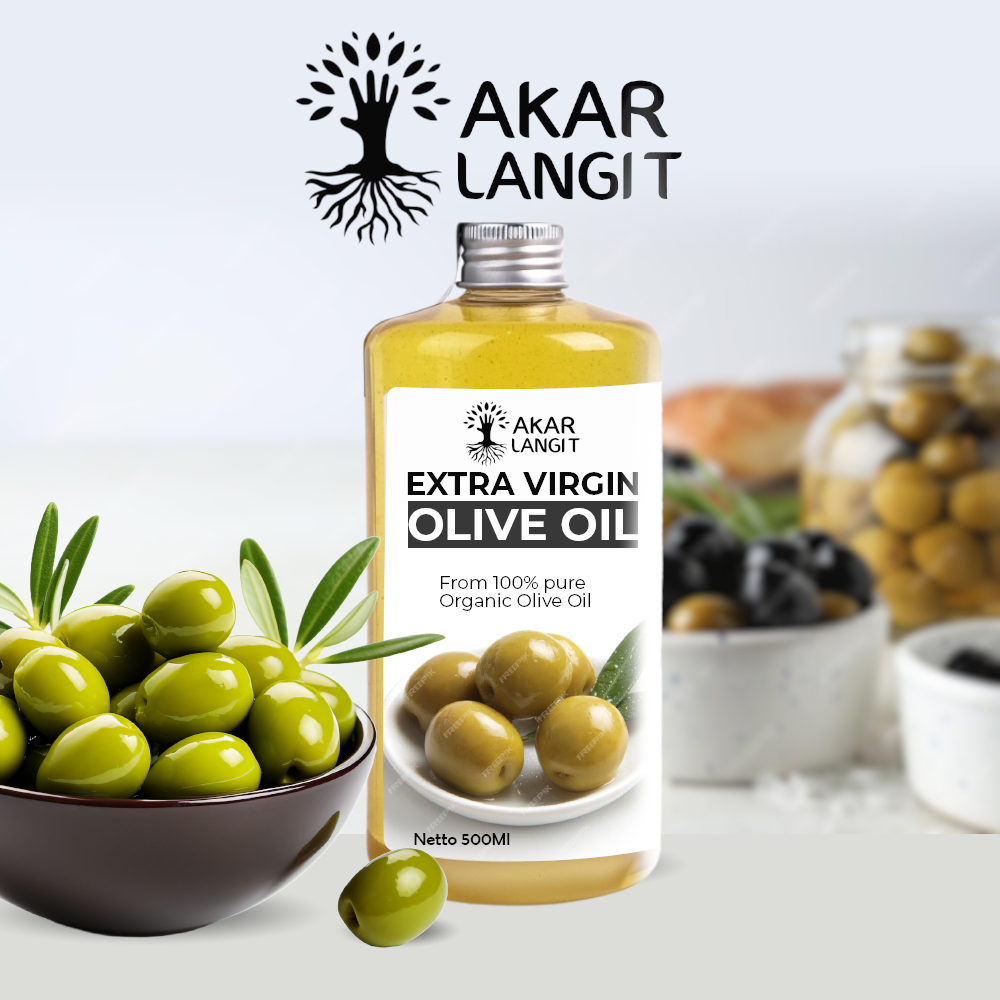 Jual Minyak Zaitun Extra Virgin Olive Oil 500ML AKARLANGIT Untuk