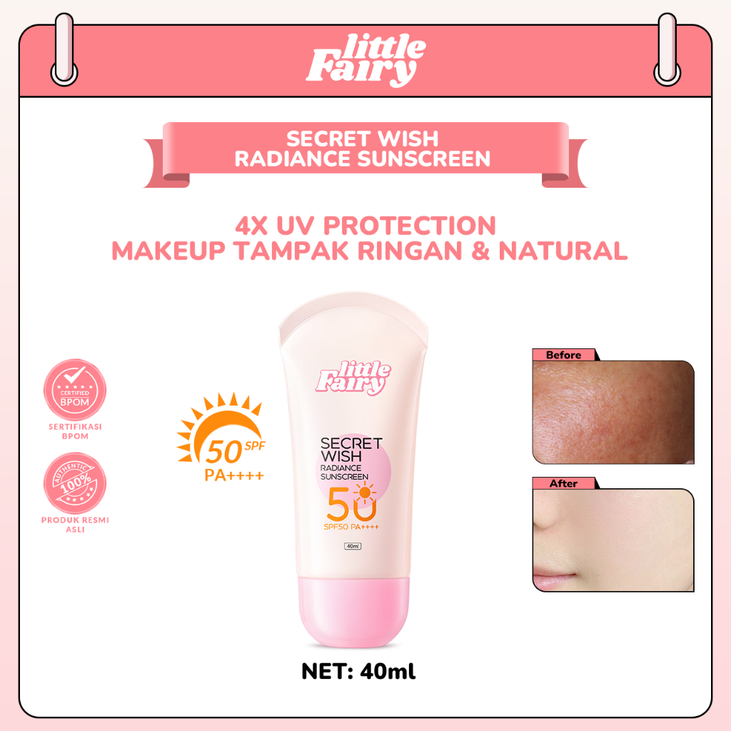Jual LITTLE FAIRY Secret Wish Radiance Series Face wash Toner serum