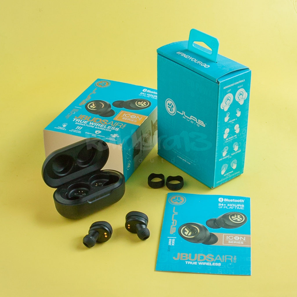 Jual JLab JBuds Air Icon TWS Earbuds with Mic Bluetooth Earbuds Black ...