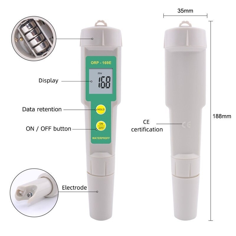 Jual ORP Meter ORP tester Oxidation Reduction Potential Analyzer Redox ...