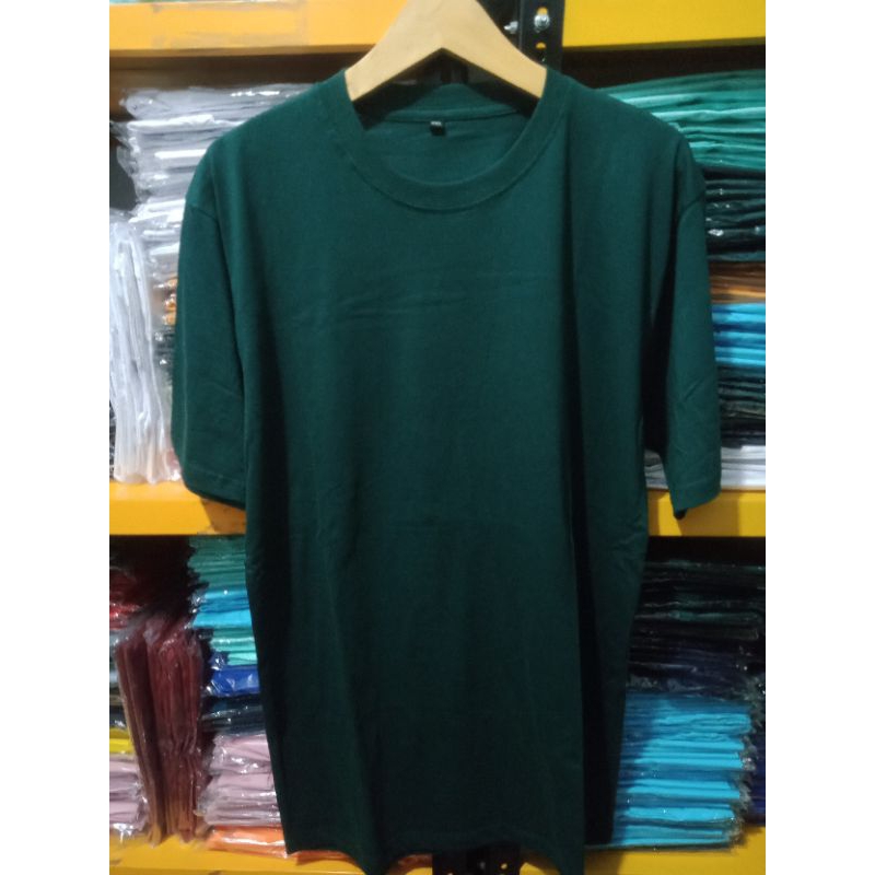 Jual Kaos Polos Hijau Botol | Shopee Indonesia