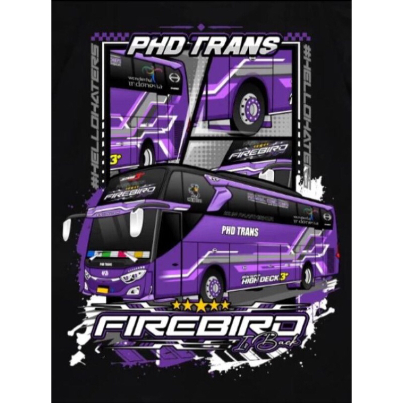 Jual Stiker Bus Phd Trans FireBird Vinyl Cutting Lasser | Shopee Indonesia