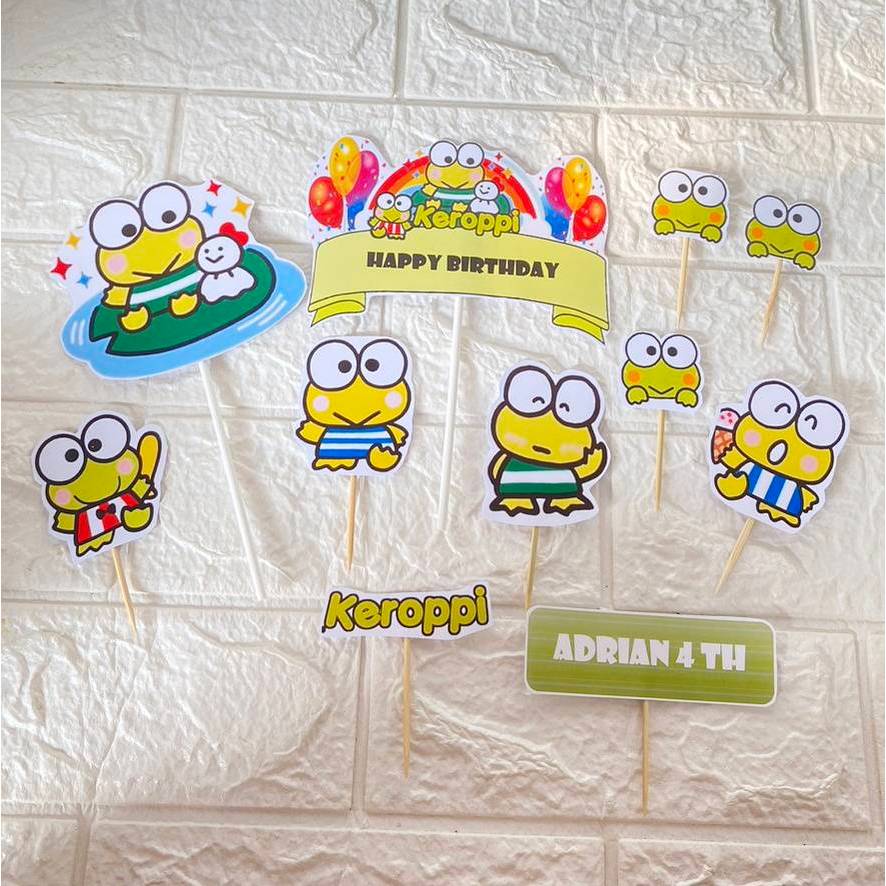 Jual Topper Ulang Tahun Keroppi / Topper Cake Keroppi | Shopee Indonesia