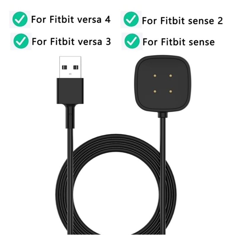 Jual Usb Dock Charging kabel Cable Charger Fitbit Versa 3 4 Sense 1 2 ...