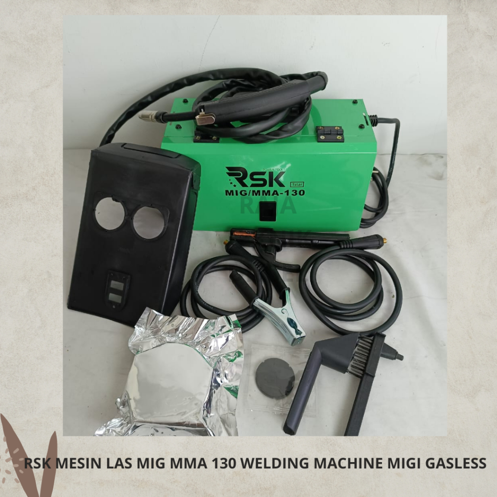 Jual RSK MESIN LAS MIG MMA 130 WELDING MACHINE MIGI GASLESS FREE KAWAT ...