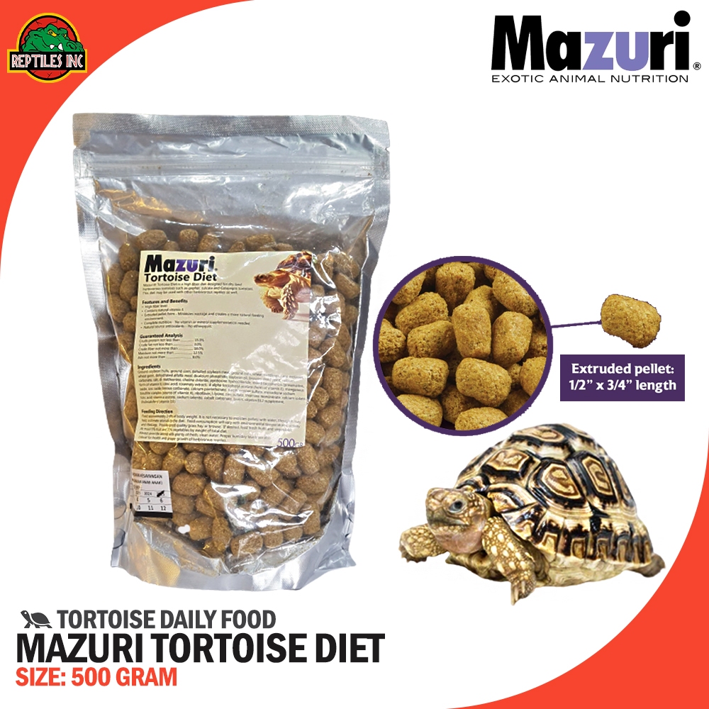 Jual MAZURI Tortoise Diet 500gram / Pelet Makanan Torto Kura Darat ...