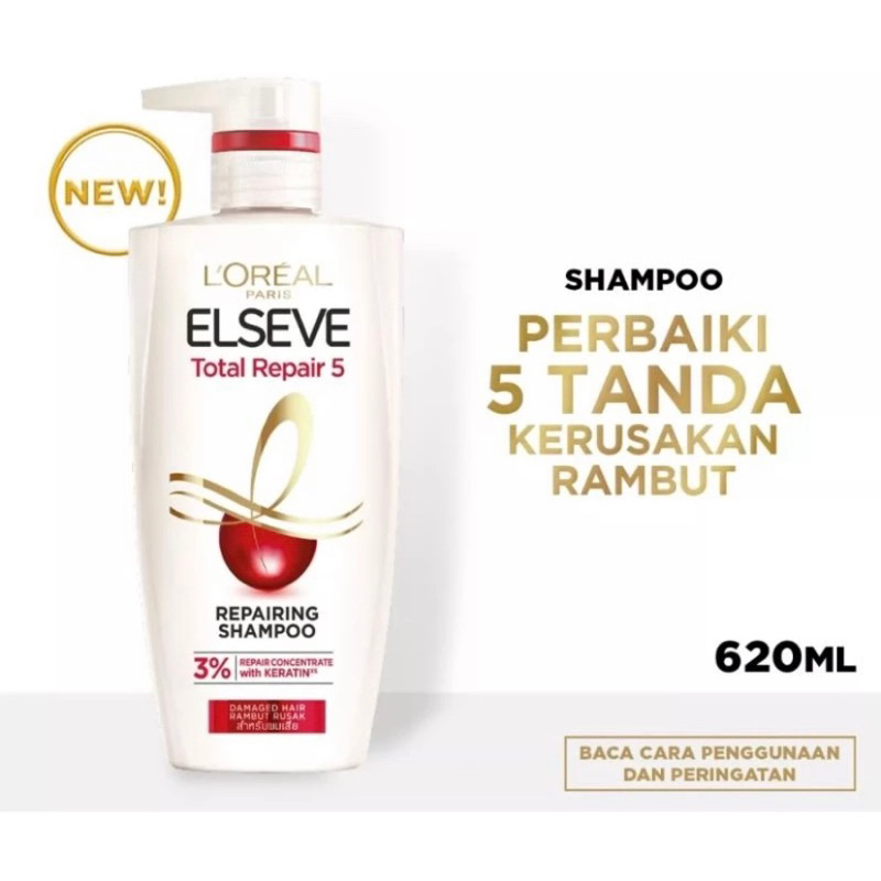 Jual Loreal Shampoo Anti Hair Fall 450ml dan 620ml Elseve Rambut Rontok ...