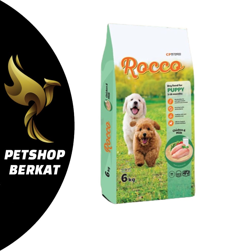 Jual Rocco Puppy 6 kg/dog food freshpack | Shopee Indonesia