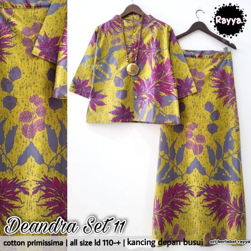 Jual SETELAN ROK BLUS BATIK FLOWER #DEANDRA SET | Shopee Indonesia