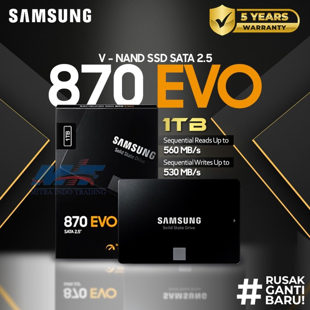 Samsung 870 Evo Ssd 500 Gb Samsung SAMSUNG SSD 870 EVO 500GB 1TB - Main Image