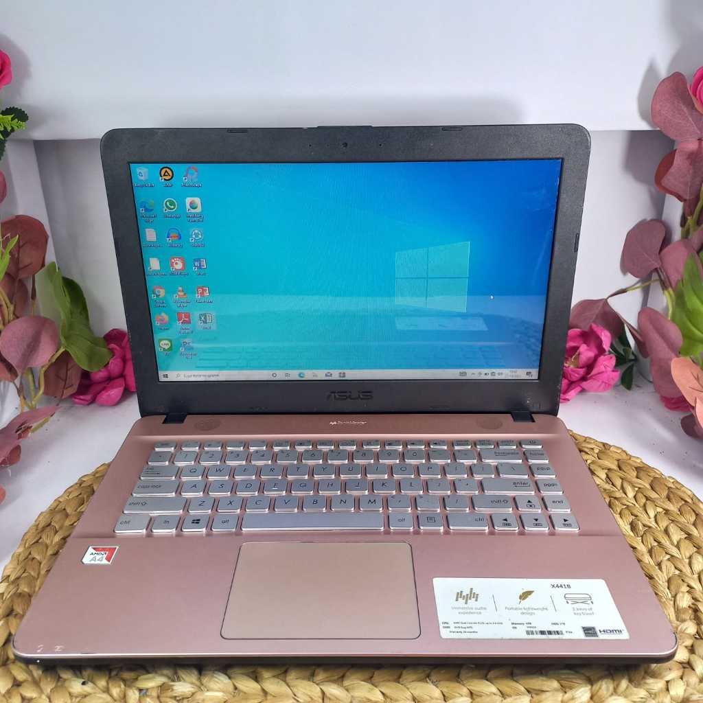 Jual LAPTOP ASUS X441B ROSE (AMD A4-9125/ 4GB/ 1TB/ 14") | Shopee Indonesia