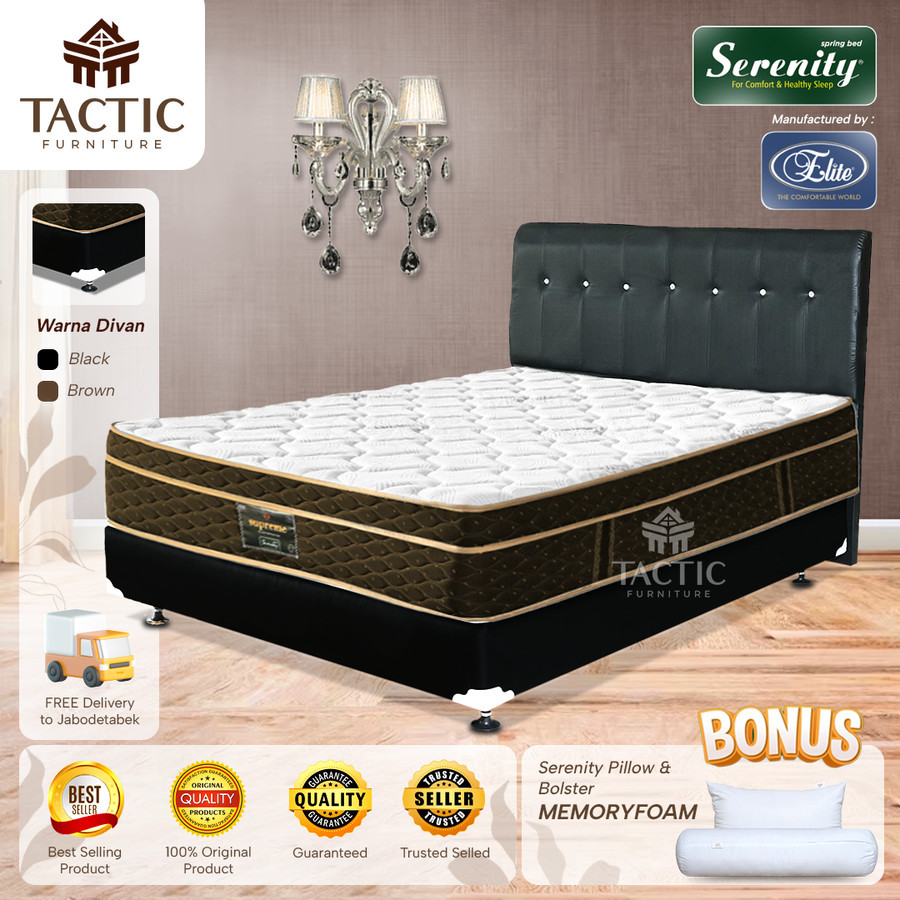 Jual PROMO! SPRINGBED ELITE SERENITY SUPREME NEW ( FULL SET ) | Shopee ...