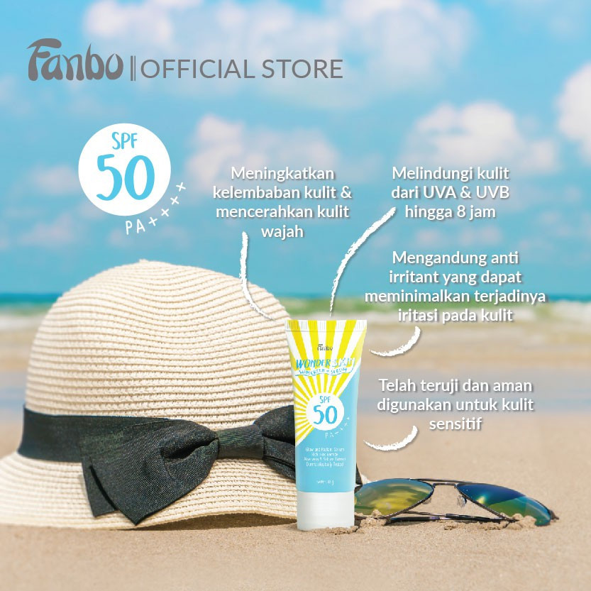Jual Fanbo Daily Sun SPF 50 PA+++ & SP 35 PA+++ - Sunscreen / Fanbo Sun ...