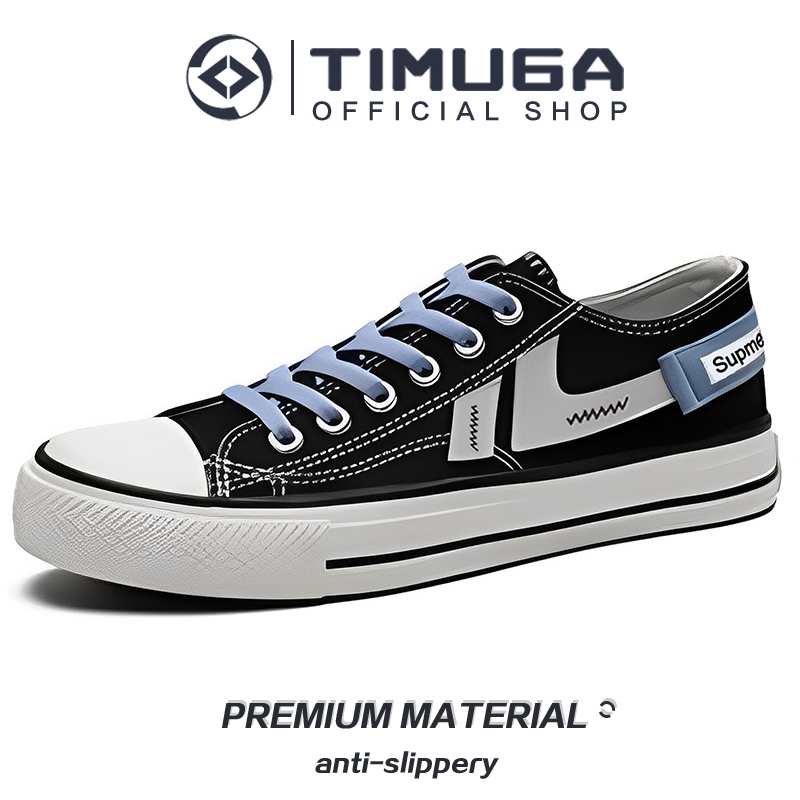 Jual Timuga Sepatu Snackers Couple Pasangan Matching Canvas Unik dan ...