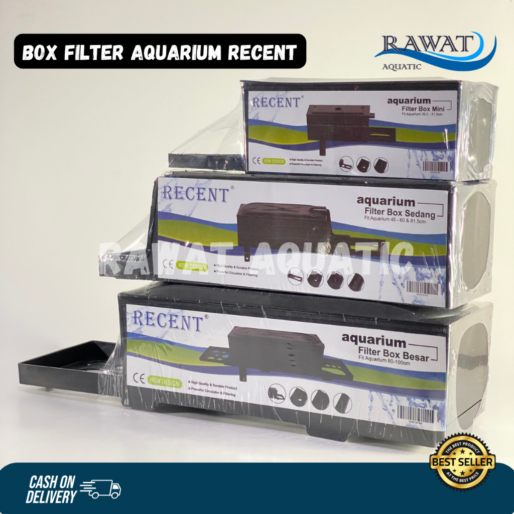 Jual Box Filter Aquarium RECENT Ukuran S M L Top Filter Aquarium Talang