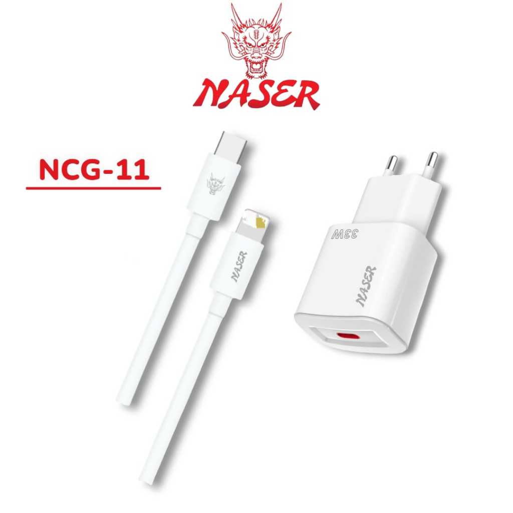 Jual NASER CHARGER NCG-11/TRAVEL CHARGER TYPE C TO IPH/FAST CHARGING ...