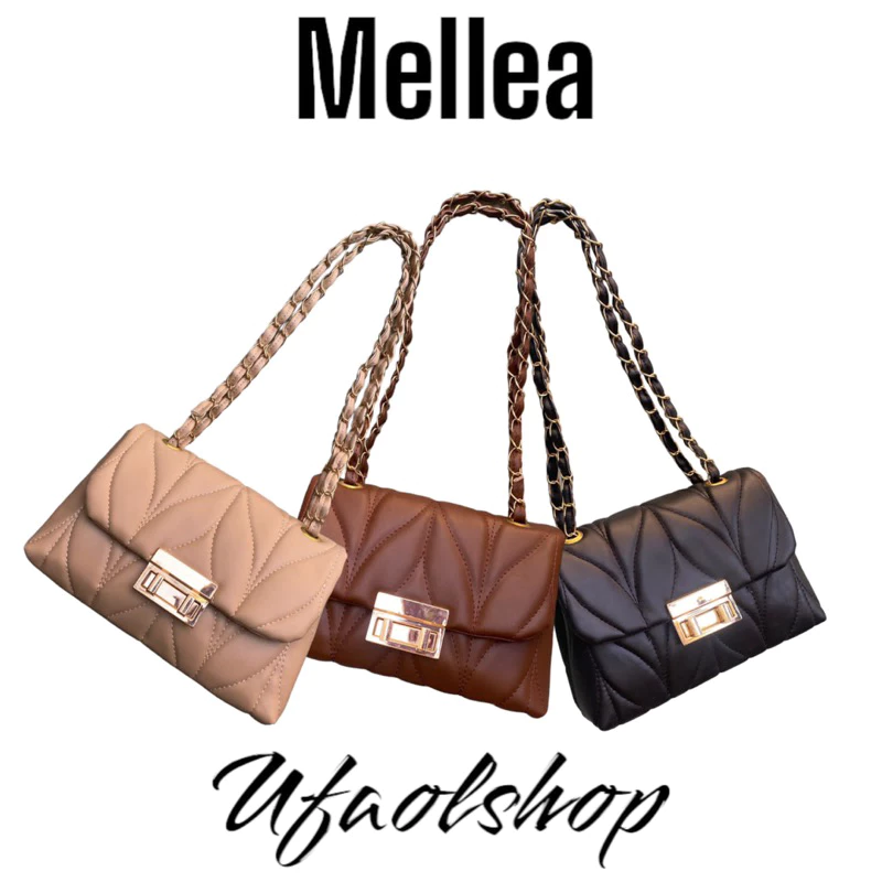 Mellea Tas Wanita Sling Bag Sintetis Hitam Cream | AutoStock
