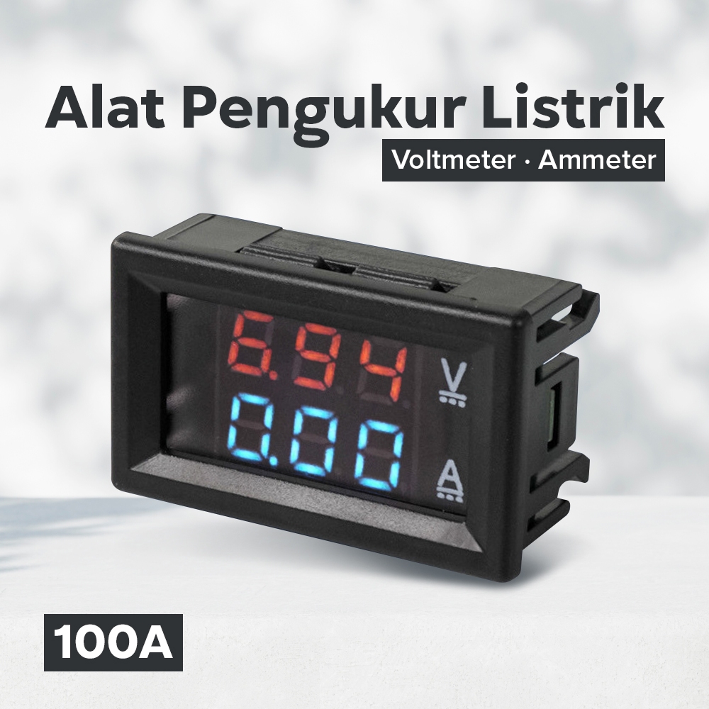 Jual Multitester Alat Pengukur Listrik AMPERE-AMMETER + VOLT-METER DC ...
