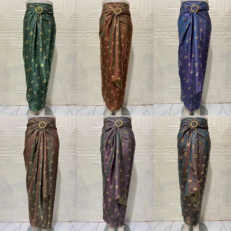 Jual Rok Lilit Songket Pesta Mewah/Rok Wisuda/Rok Lilit Batik | Shopee ...